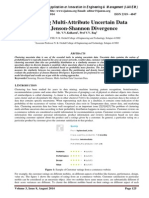 Clustering Multi-Attribute Uncertain Data Using Jenson-Shannon Divergence