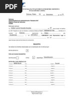 Formulario de Solicitud para Inactivar Vehiculo