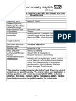 Blood Transfusion Guidelines