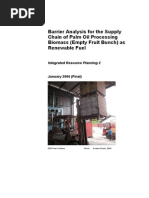 Barrier Analysis For The Supply Chain of Palm Oil Processing Biomass (Empty Fruit Bunch) As Renewable Fuel