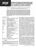 Z-Plane Synthesis of Response Functions and Interpolators in Z-Transformelectromagnetic Transient Analysis in Power Systems