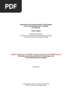 Information and Communication Technologies and Social Development in Senegal: An Overview Olivier Sagna