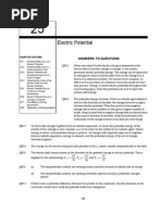 Electric Potential: Answers To Questions