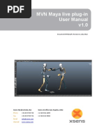 MVN Maya Live Plug-In User Manual