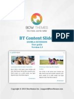 BT Content Slider User Manual v2.3