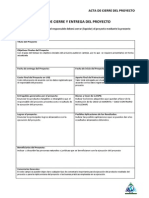 Formato Acta de Cierre de Proyecto