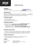 UPENDRA SONAJI CV