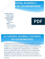 El Control Interno y Externo de Los Municipios