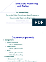 Speech and Audio Processing and Coding