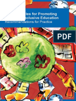 Key Principles For Promoting Quality in Inclusive-Education Recomendations For Pratice EADSNE 2011