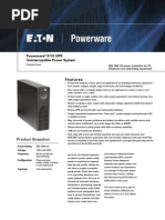 Powerware 5110 UPS Uninterruptible Power System: Features