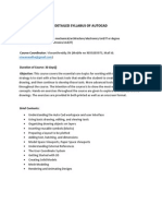 Detailed Syllabus of Autocad