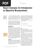 Rasch Analysis An Introduction