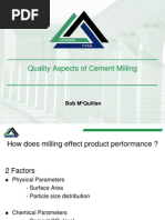 Quality Aspects of Cement Milling: Bob M Quillan