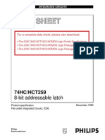 74HCT259D 8-Bit Addressable Latch DATA SHEET