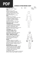 Nursing System Review Chart