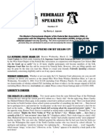 Federally Speaking 21 by Barry J. Lipson, Esq