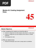 Module 45: Creating Assignment Rules: Siebel 8.0 Essentials