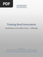 ROTA-Bagh - Training Need Assessment - ROTA Project Bagh (Version 2)