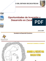 Oportunidades de Inversión Zacatecas