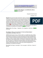 La Teoria de La Vanguardia de Peter Burger