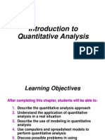 Intro To Quantitative Analysis