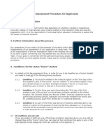 Fee Assessment Procedure 2010