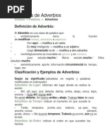 Ejemplos de Adverbios