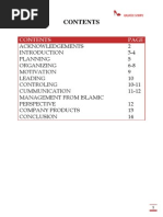 ACKNOWLEDGMENT AND TABLE OF CONTENTS  Statistical 