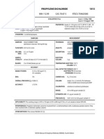 Propylene Dichloride 1013: CH CHCLCH CL MW: 112.99 Cas: 78-87-5 RTECS: TX9625000