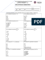 Prueba de Potencias Séptimo Básico