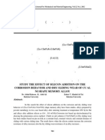 Study The Effect of Silicon Addition On The Corrosion Behavior and Dry Sliding Wear of Cu Al Ni Shape Memory Alloy