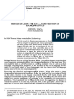 Viana, Amadeu. The Use of Latin - The Historical Construction of Sociolinguistics (1992)