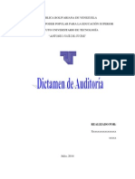 Importancia Del Dictamen de Auditoria