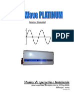 Manual de Operacion e Instalacion Inversor Sine Wave Platinum