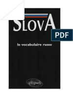 Langue Russe Vocabulaire 25 000 Mots Par Themes Slova Ellipses