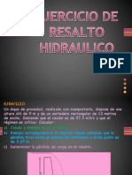 Ejercicio de Resalto Hidraulico