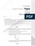 Spty, Yr6ti7iuhliphysics2013allindia PDF