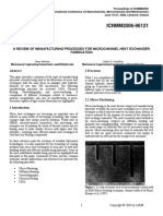 A Review of Manufacturing Processes For Microchannel Heat Exchanger Fabrication