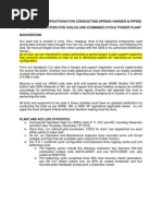 Technical Specifications For Spring Hanger and Piping Support Inspection For Chilca Uno CCPP (Rev8)