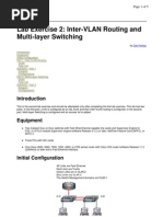 Lab Exercise 2 Inter Vlan Routing and Multi Layer Switching 4479