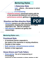 Mentoring Styles: Factors Which Determine Style