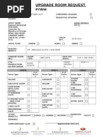 Upgrade Room Request Form - IHG