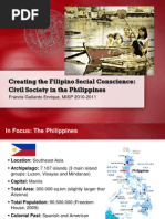 Creating The Filipino Social Conscience: Civil Society in The Philippines