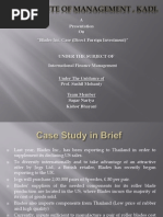 A Presentation On "Blades Inc. Case (Direct Foreign Investment) "