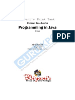 Programming in Java: Biyani's Think Tank