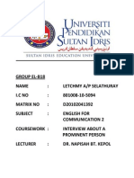 English Assignment - Interview Report