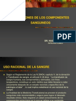 Indicaciones Componentes Sanguineos