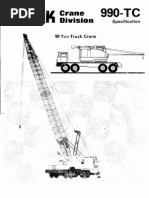 Clark Lima 990TC Specification - 0 PDF