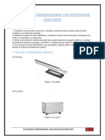 Movimiento Unidimensional Con Aceleracion Constante